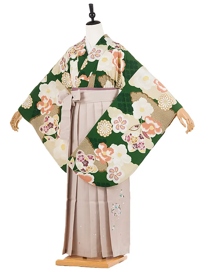 卒業式 女袴 KANSAI 緑 9765