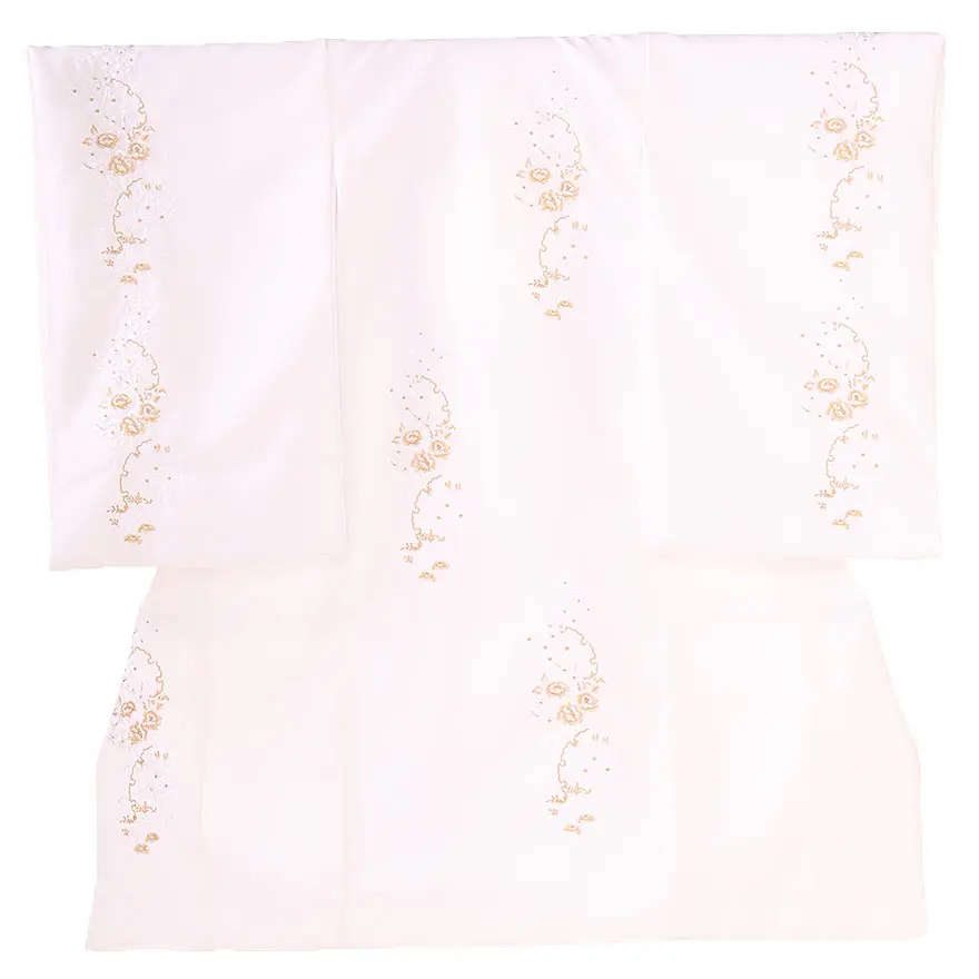 女児産着(お宮参り) 白  刺繍 0125