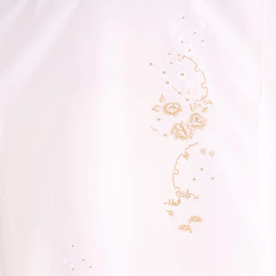 女児産着(お宮参り) 白  刺繍 0125