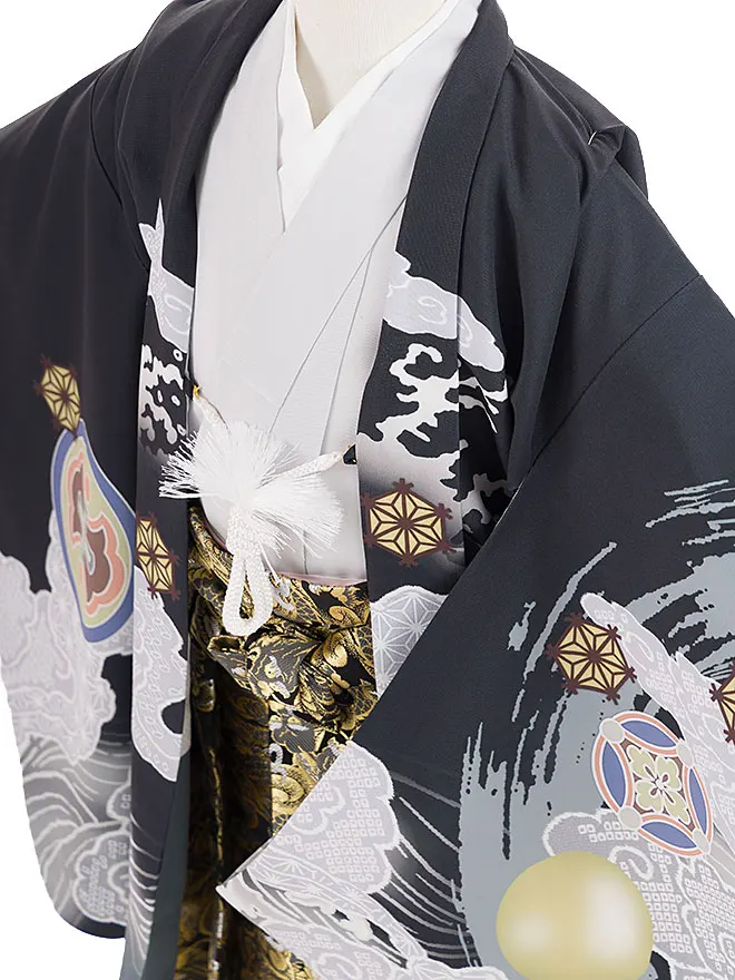 かんたん七五三 日本製 黒 龍　5782