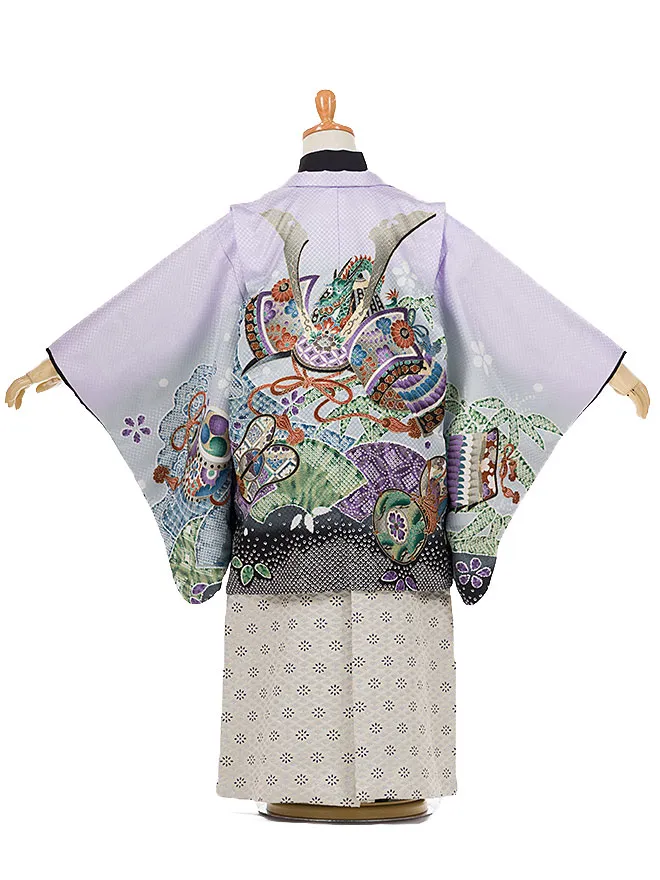かんたん七五三 薄紫×ｸﾞﾚｰ 5788