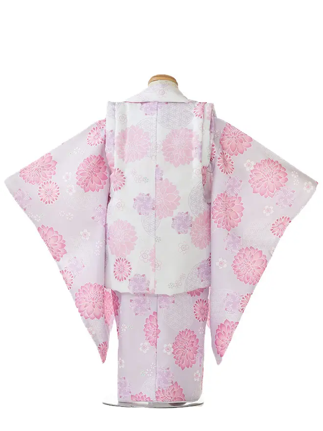 3歳 女の子 被布 薄紫 3520