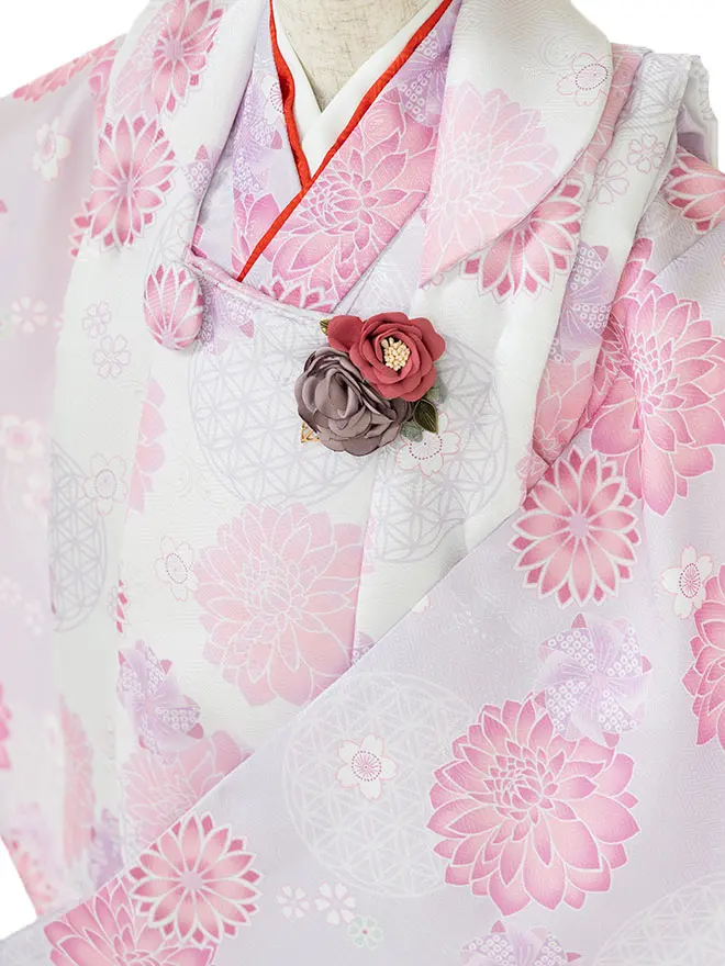 3歳 女の子 被布 薄紫 3520