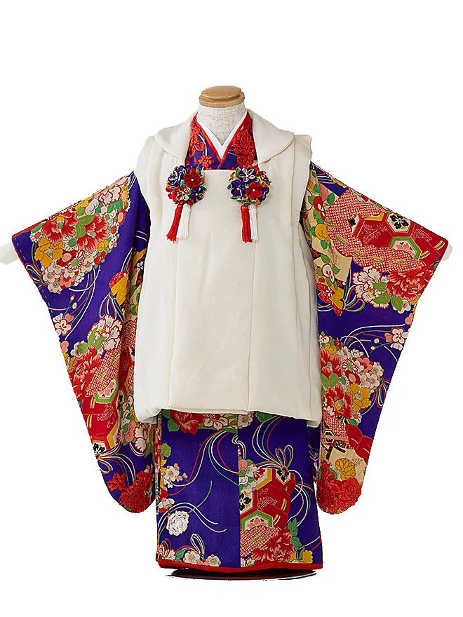 ｱﾝﾃｨｰｸ (3歳 女の子 )ｵﾘｼﾞﾅﾙ 青紫 3528