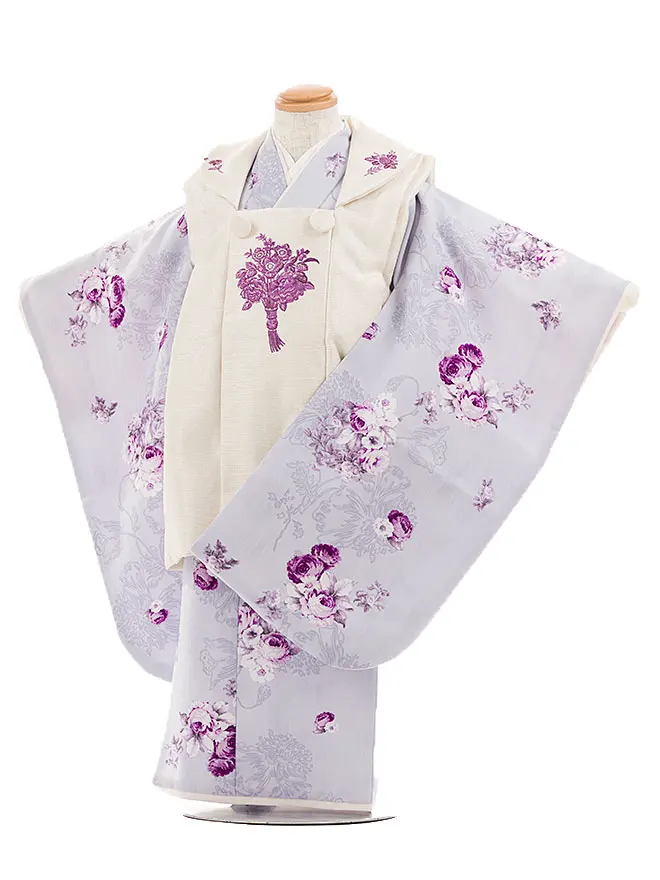 3歳女児被布 JILL STUART 薄紫 3544