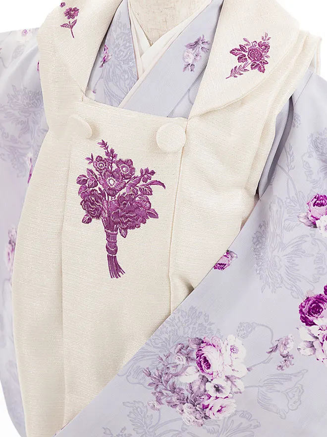 3歳女児被布 JILL STUART 薄紫 3544