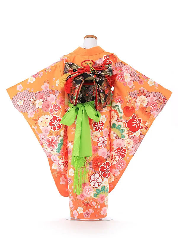 七五三 7歳女 すずらん ｵﾚﾝｼﾞ 7273