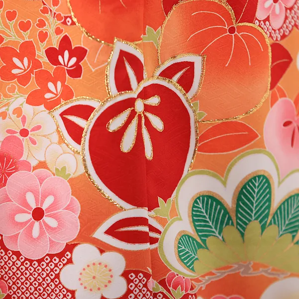 七五三 7歳女 すずらん ｵﾚﾝｼﾞ 7273