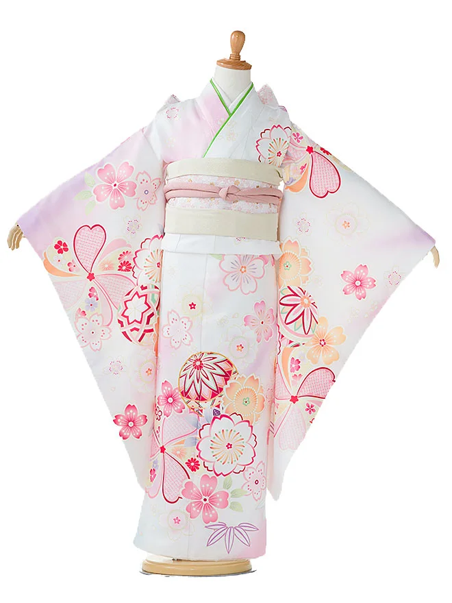 7歳 女の子 日本製 花ひめ 白 7759