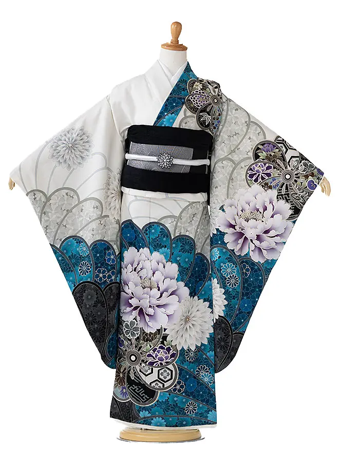 【JAPAN STYLE】7歳 女の子 結び帯 白 7782