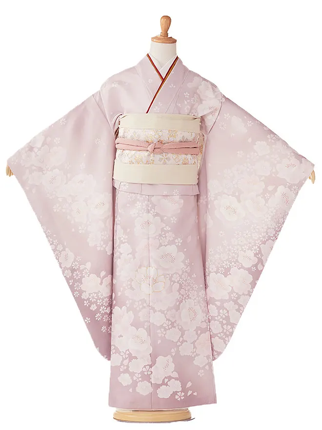 【花ひめ】7歳 女の子 結び帯 桜 ピンク 7791