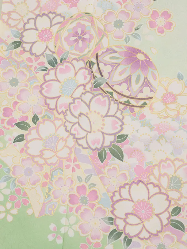  花ひめ 7歳 女の子 薄緑 7806