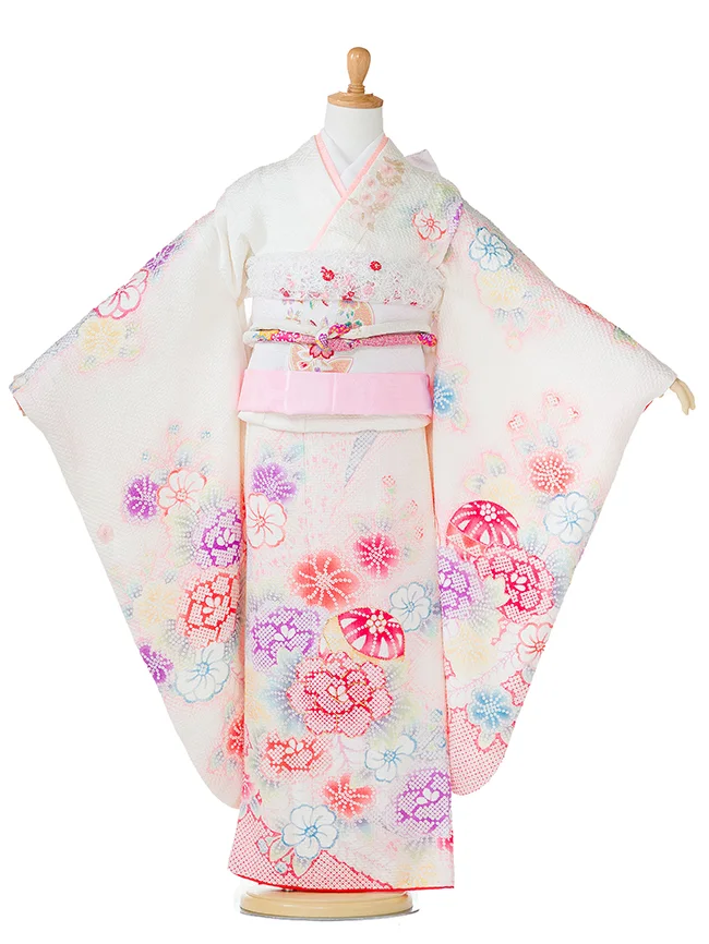 【総絞り】 幻の辻が花 正絹 7811