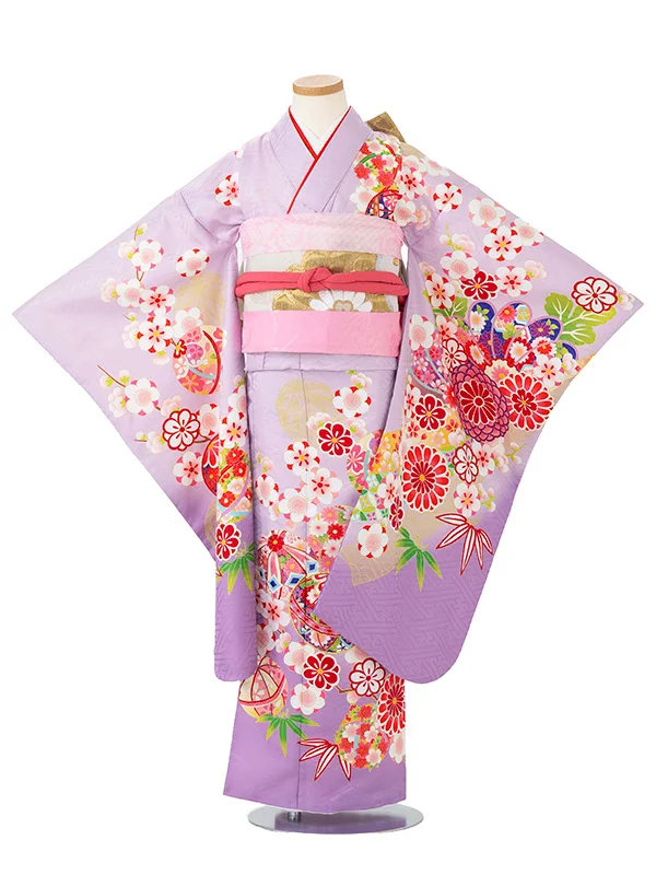7歳女の子 桜 菊 藤色7818