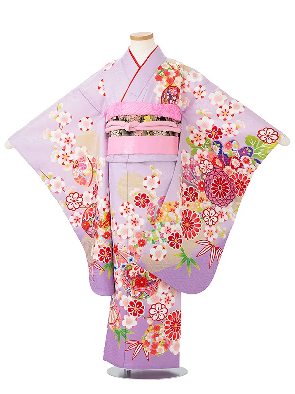 7歳女の子 桜 菊 藤色 7820
