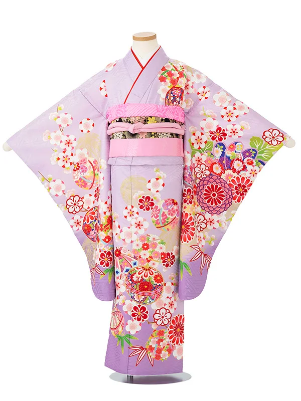 7歳女の子 桜 菊 藤色 7820