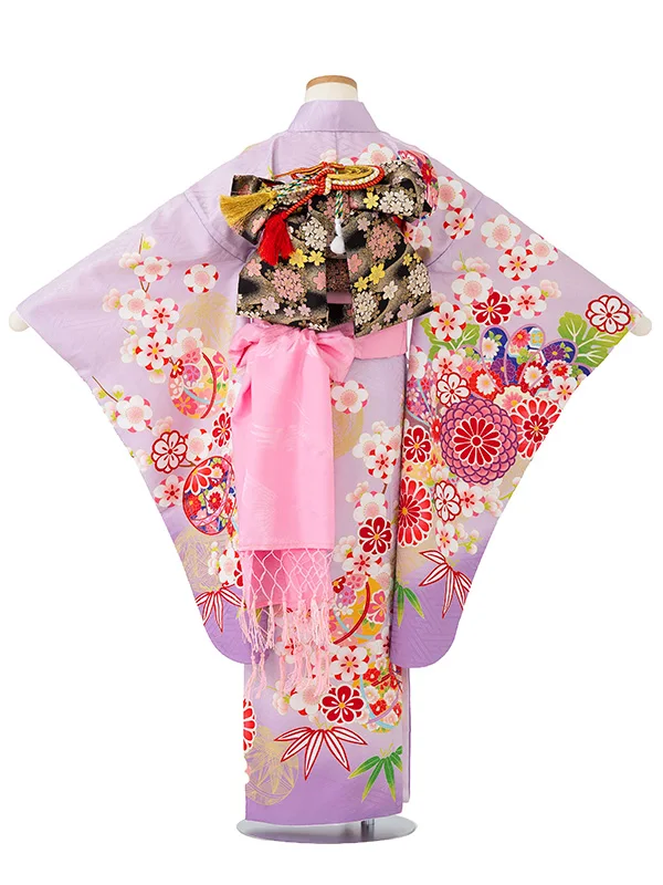 7歳女の子 桜 菊 藤色 7820