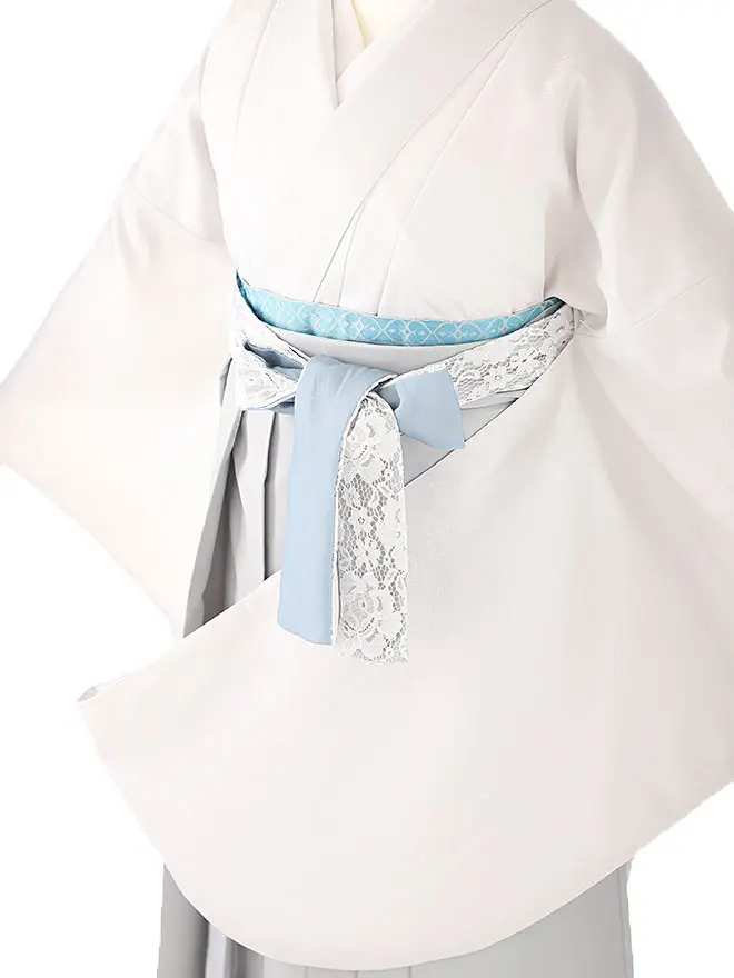 小学生卒業式女袴 ﾎﾜｲﾄ ﾚｰｽ  0170