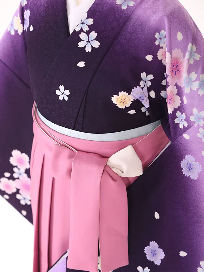 小学生卒業式女袴 紫 0215