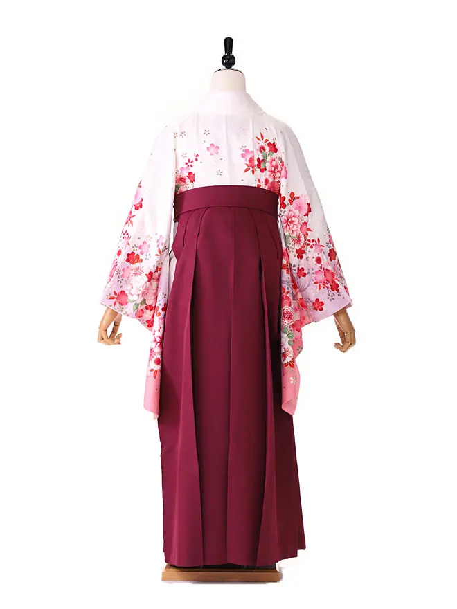 小学生卒業式女袴 白 0219