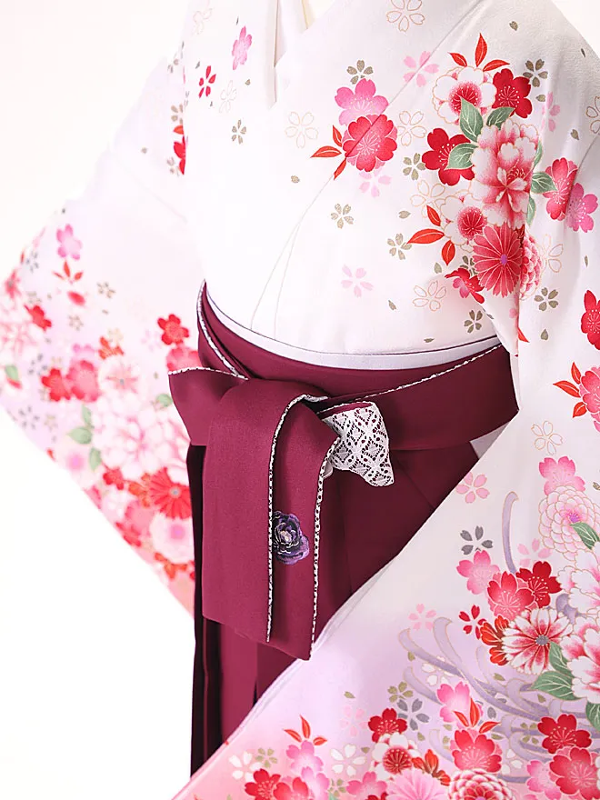 小学生卒業式女袴 白 0219