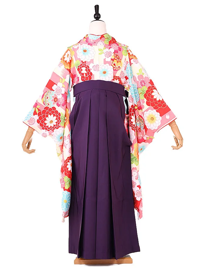 小学生卒業式女袴 ピンク 0240