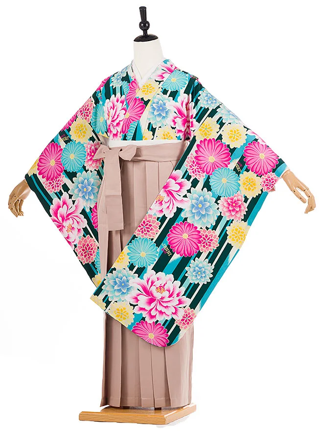 小学生卒業式女袴 JENNI 菊牡丹 0247