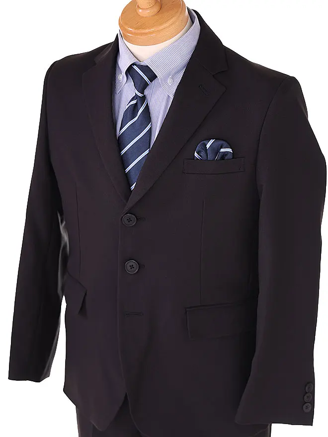 [男児ｽｰﾂ]ゆったりｻｲｽﾞE体 長ｽﾞﾎﾞﾝ/ﾌﾞﾗｯｸ/ 0015 140