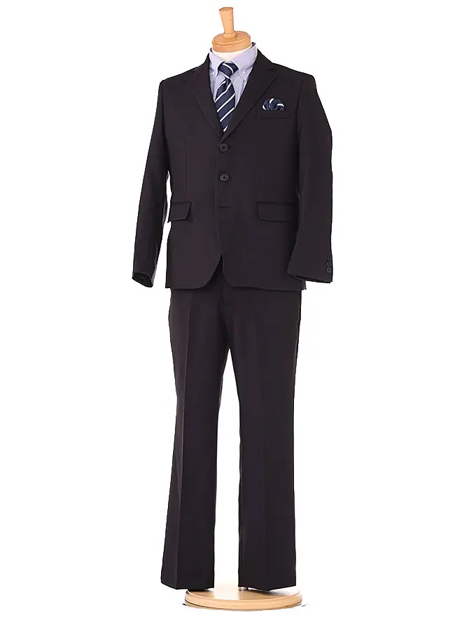 [男児ｽｰﾂ]ｷﾝｸﾞｻｲｽﾞK体 長ｽﾞﾎﾞﾝ/ﾌﾞﾗｯｸ/0016 150