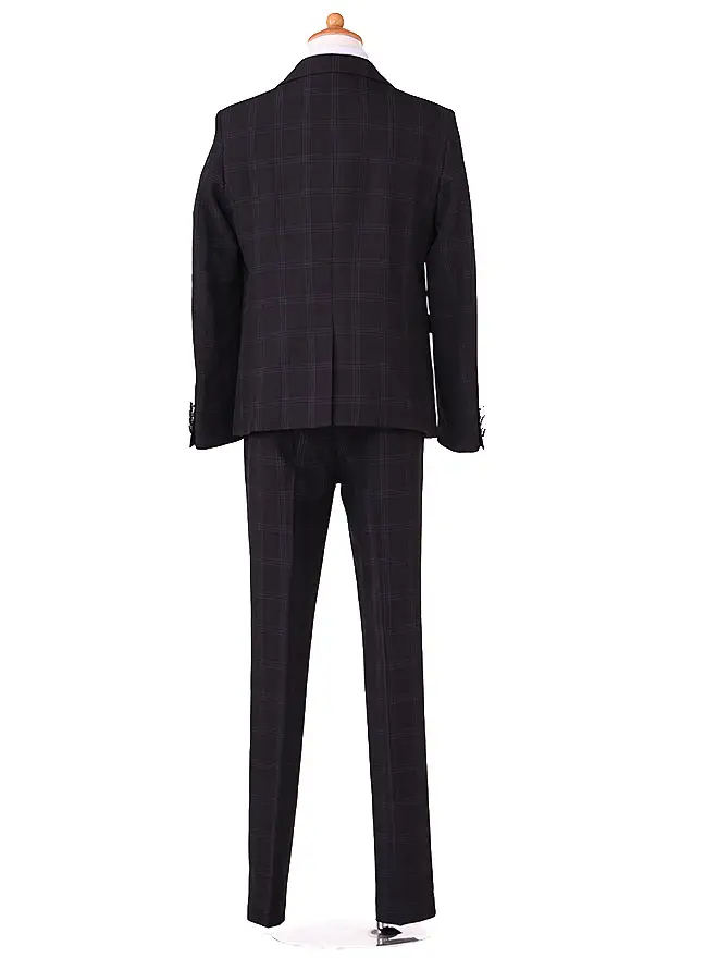 [男児ｽｰﾂ]長ｽﾞﾎﾞﾝ/ﾌﾞﾗｯｸﾁｪｯｸ/縞ﾈｸﾀｲ 0020 140