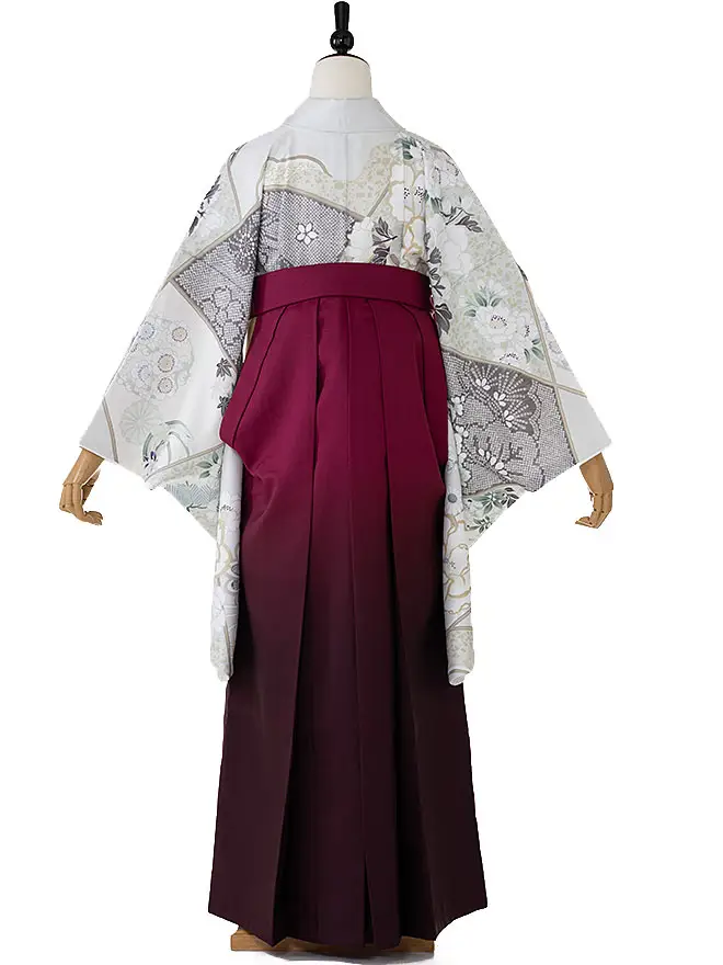 卒業式袴ﾚﾝﾀﾙ 教員向け 舞ひめ 白 0026