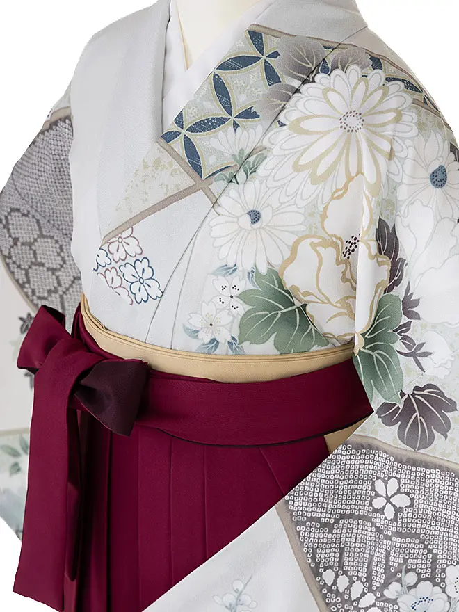 卒業式袴ﾚﾝﾀﾙ 教員向け 舞ひめ 白 0026