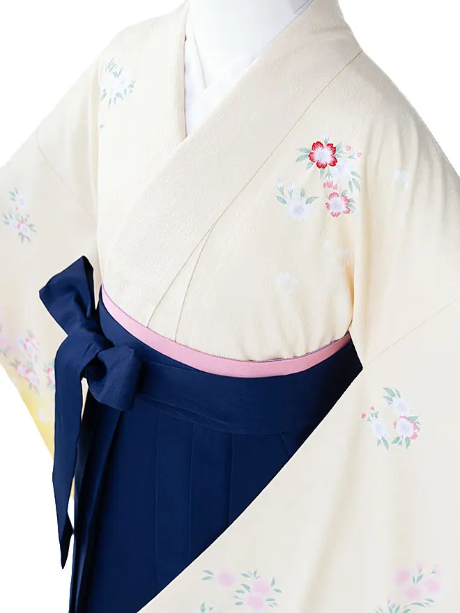 卒業式袴ﾚﾝﾀﾙ 教員向け hiromichi nakano 黄色 桜 0032