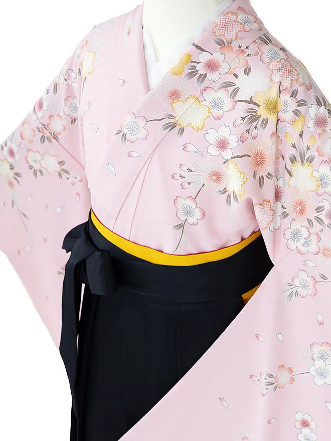 卒業式袴ﾚﾝﾀﾙ 教員向け ピンク 桜 0033