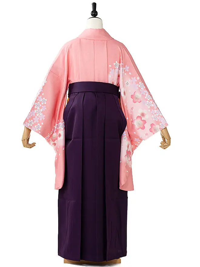 卒業式袴ﾚﾝﾀﾙ 教員向け ピンク 桜 0034