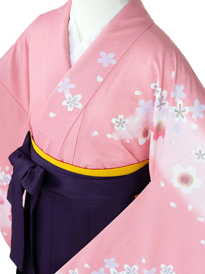 卒業式袴ﾚﾝﾀﾙ 教員向け ピンク 桜 0034