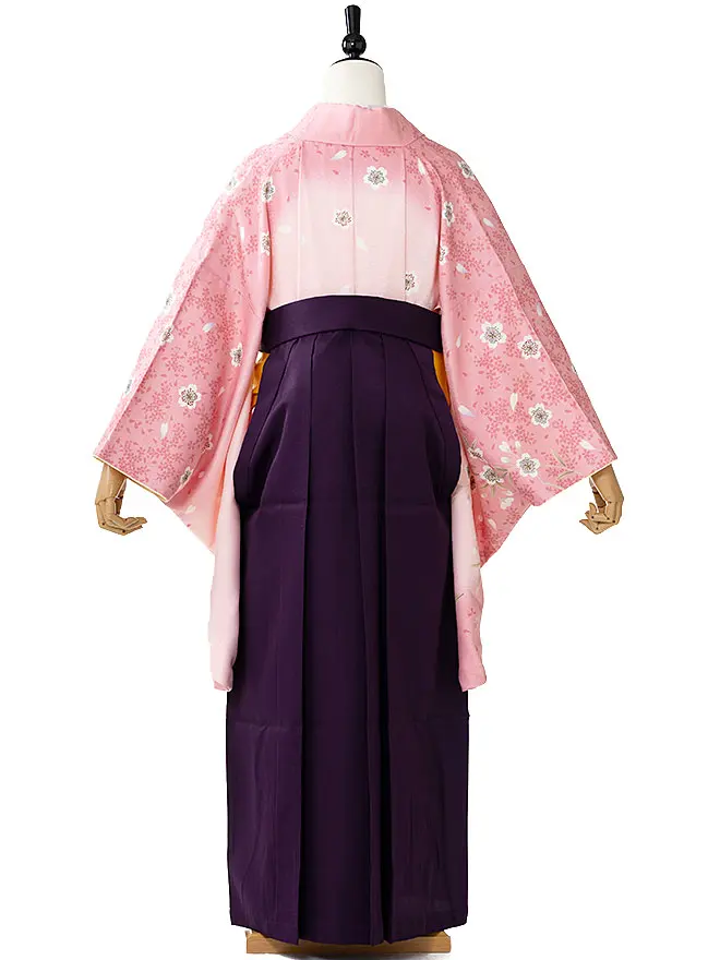 卒業式袴ﾚﾝﾀﾙ 教員向け ピンク 桜 0035