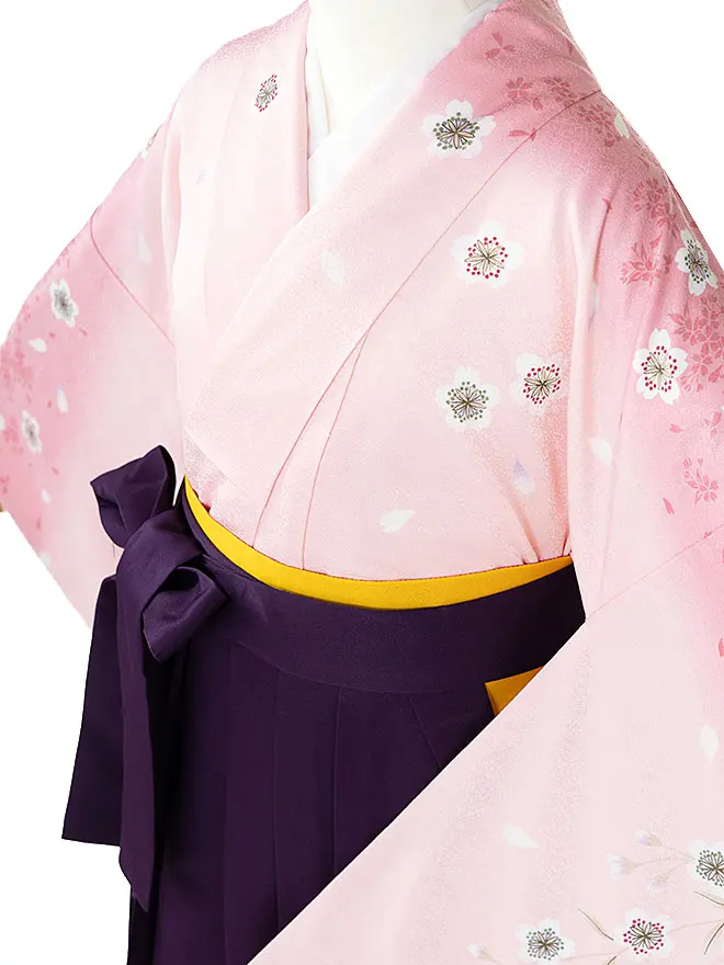 卒業式袴ﾚﾝﾀﾙ 教員向け ピンク 桜 0035