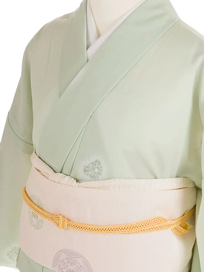 HANAE MORI 絽 緑 小紋  8105