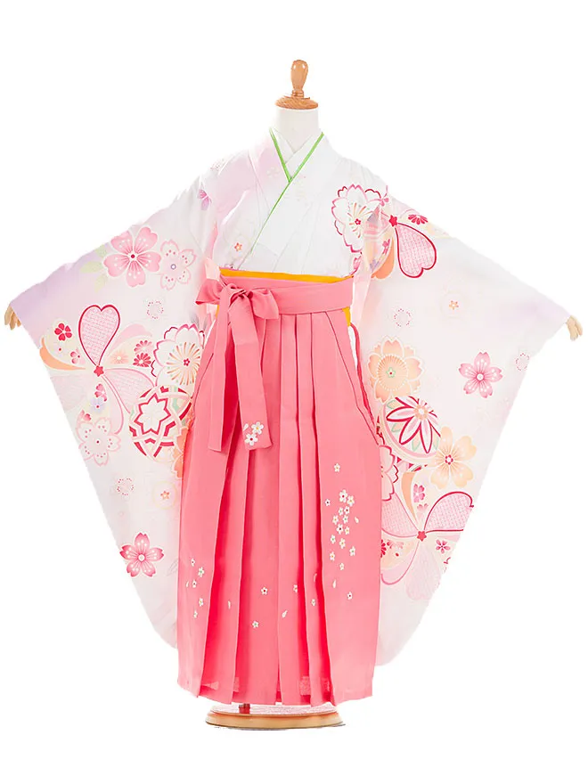 卒園式 (女の子) 白 桜 0037