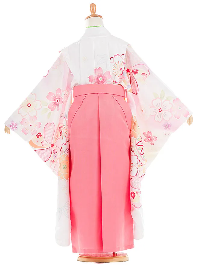 卒園式 (女の子) 白 桜 0037