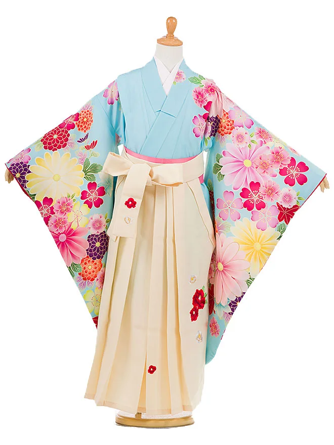 卒園式 (女の子) 紅一点 水色