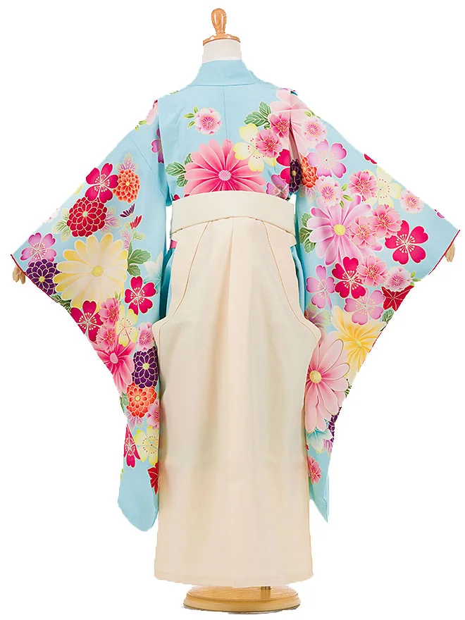 卒園式 (女の子) 紅一点 水色