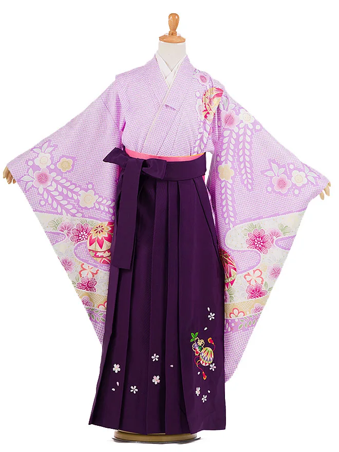 卒園式 (女の子) 花ひめ 薄紫 0055