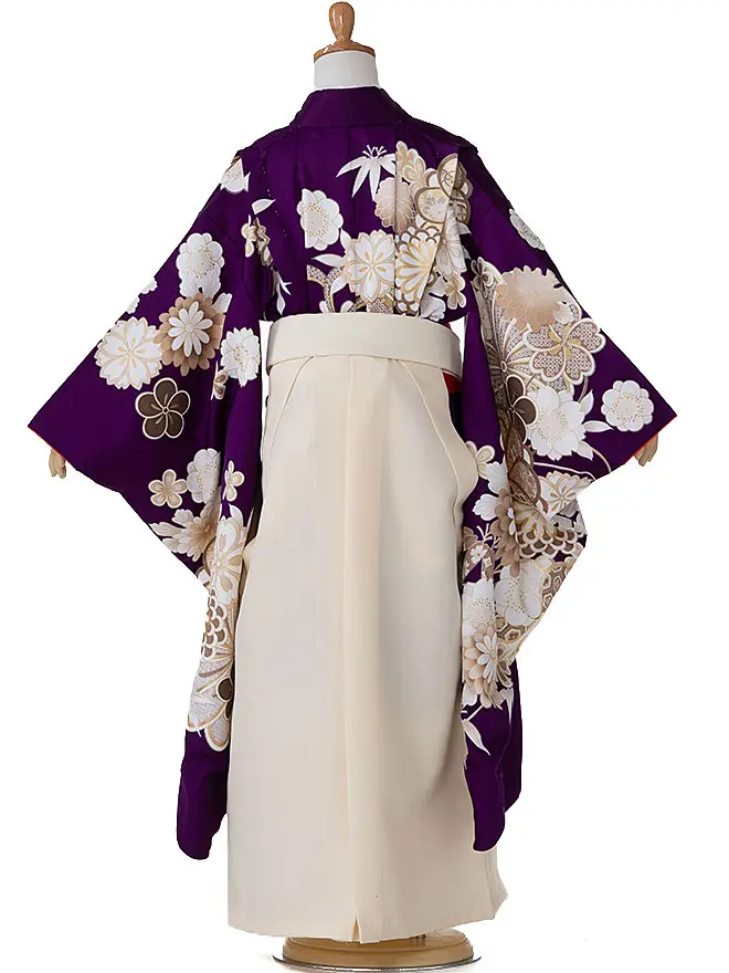 卒園式 (女の子) くすみ 紫 7536