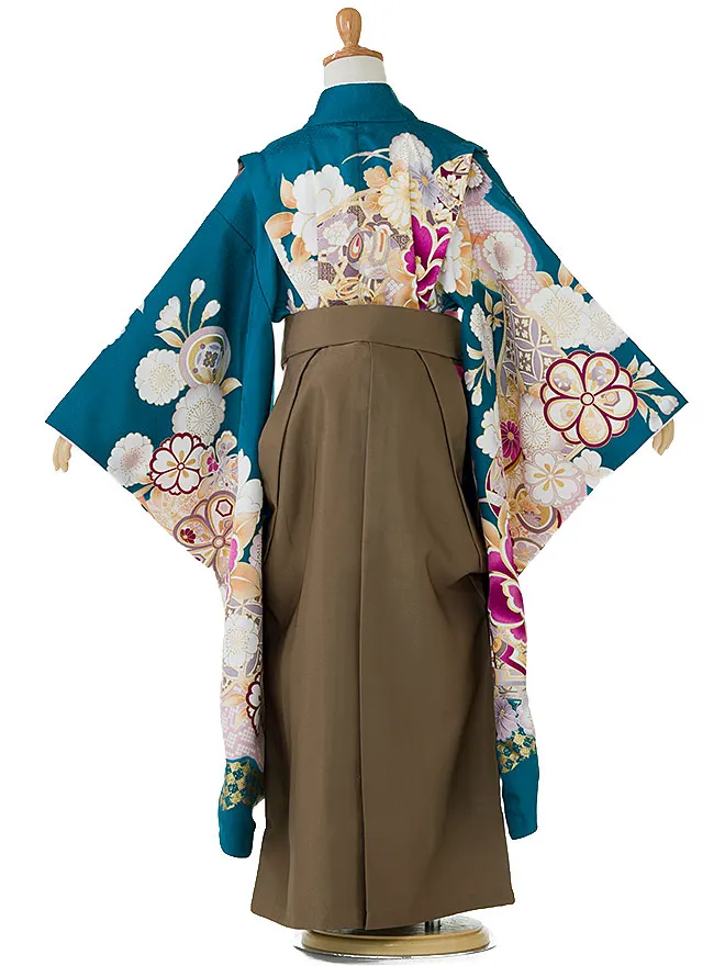 卒園式 (女の子) 青緑 7694