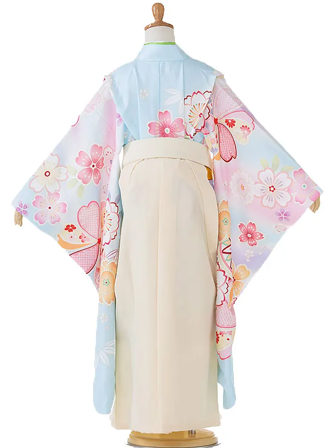 卒園式 (女の子) 花ひめ 水色 7733