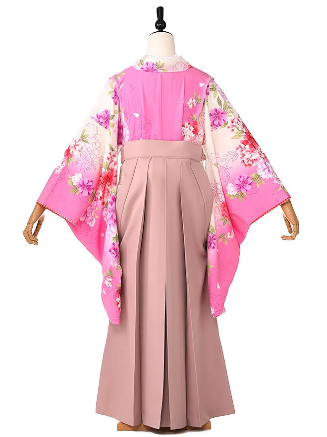 小学生 卒業式 かんたん袴(女の子)ﾏｾﾞﾝﾀﾞﾋﾟﾝｸ 牡丹 028