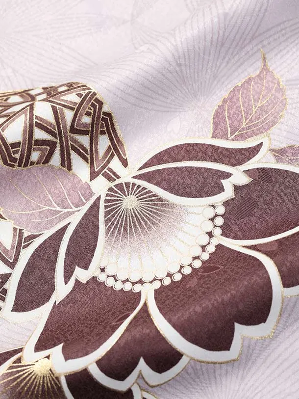 卒業袴 二尺袖/S066/ピンク紫/桜と鞠