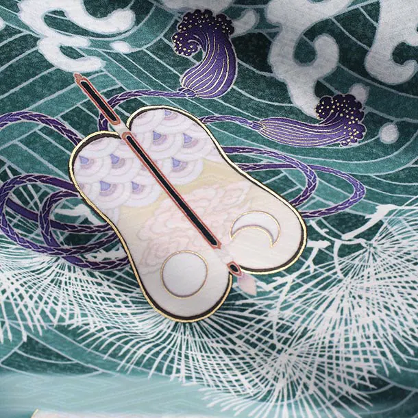 華徒然/男児産着/T082/緑/鷹・兜